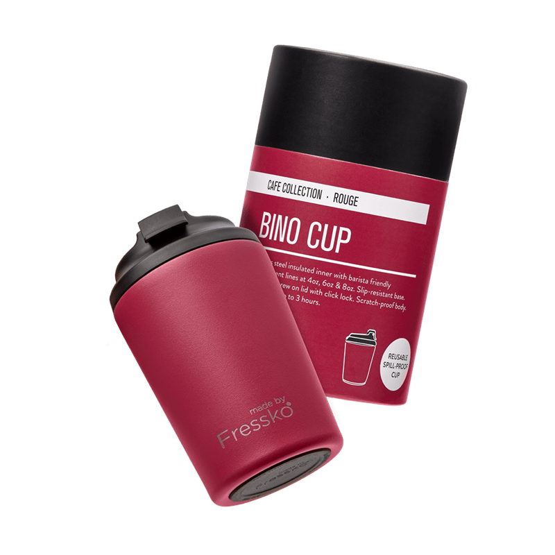 Reusable Cup | Bino 227ml/8oz - Rouge Made By Fressko Coffee cup
