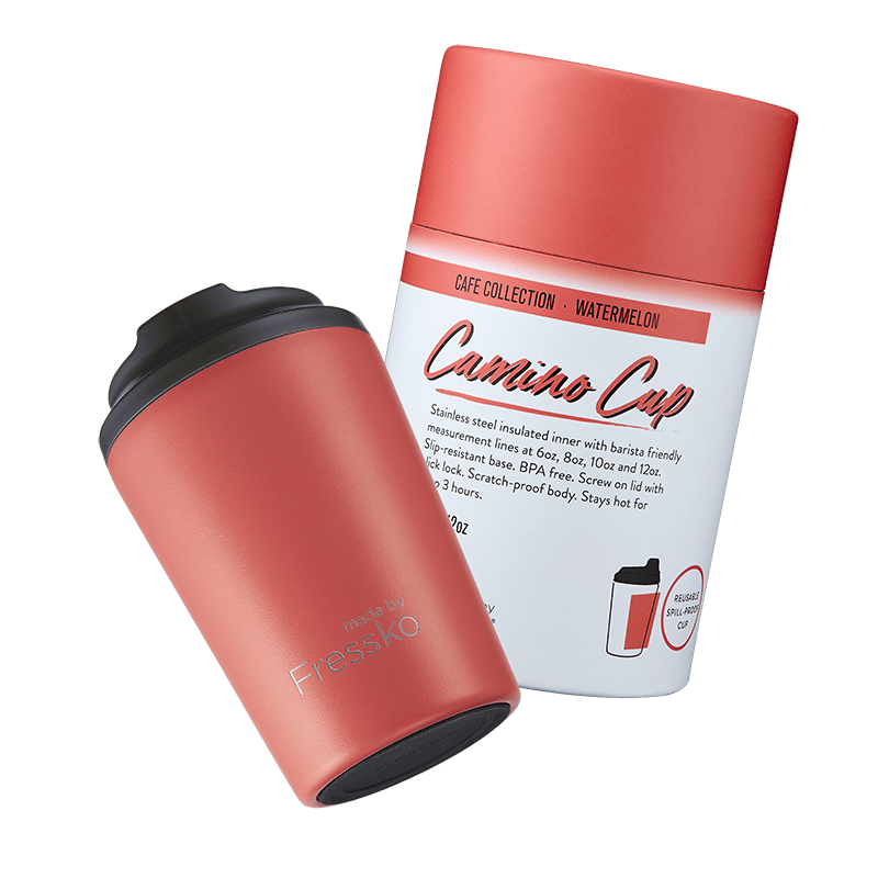 Reusable Cup | Camino 12oz - Watermelon Made By Fressko Coffee cup