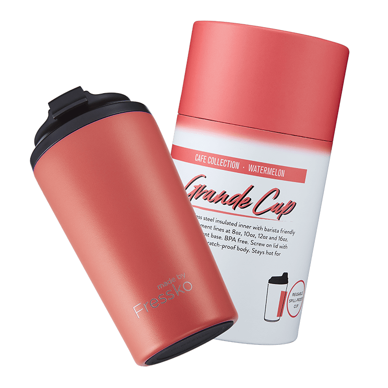 Reusable Cup | Grande 16oz - Watermelon Made By Fressko Coffee cup