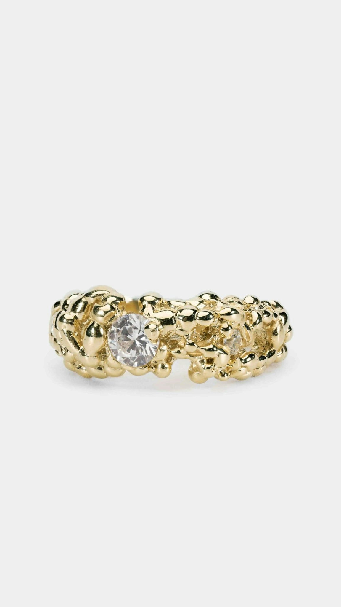 Coral | Lab Grown Diamond 9k Gold Ring - ALTRA Jewellery -
